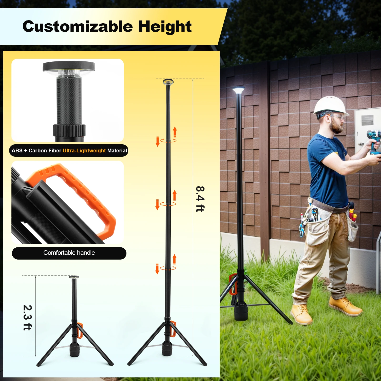 360° 3000LM Telescopic Camping Light - Image 3