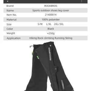 Hunting Hiking and Snow Gaiters - Thumbnail Image 4