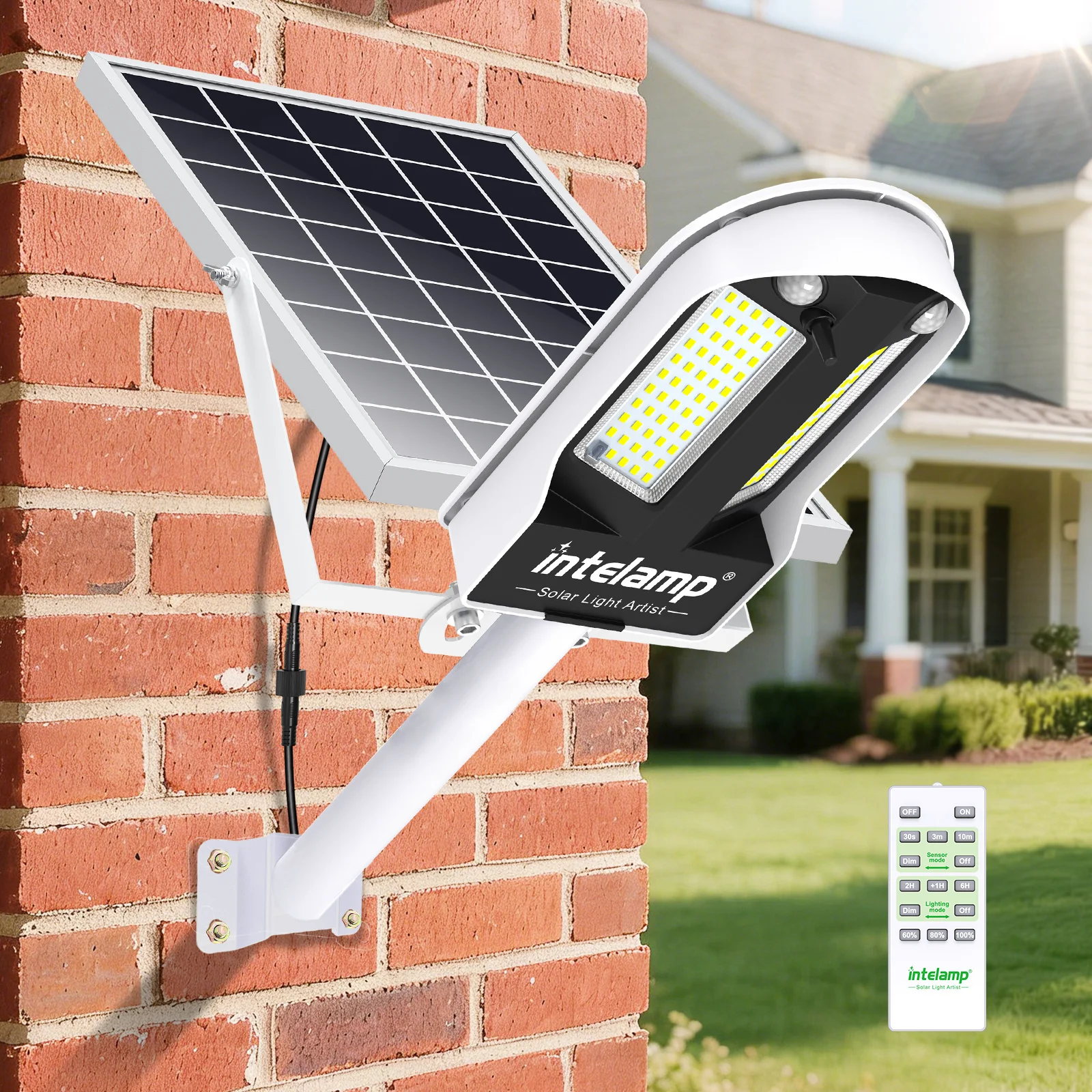 Outdoor Solar Flood Light with 2 Sensors - Image 1