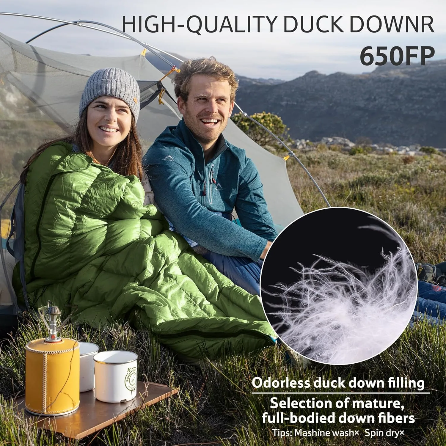 Ultralight 2-Person Down Sleeping Bag - Image 2