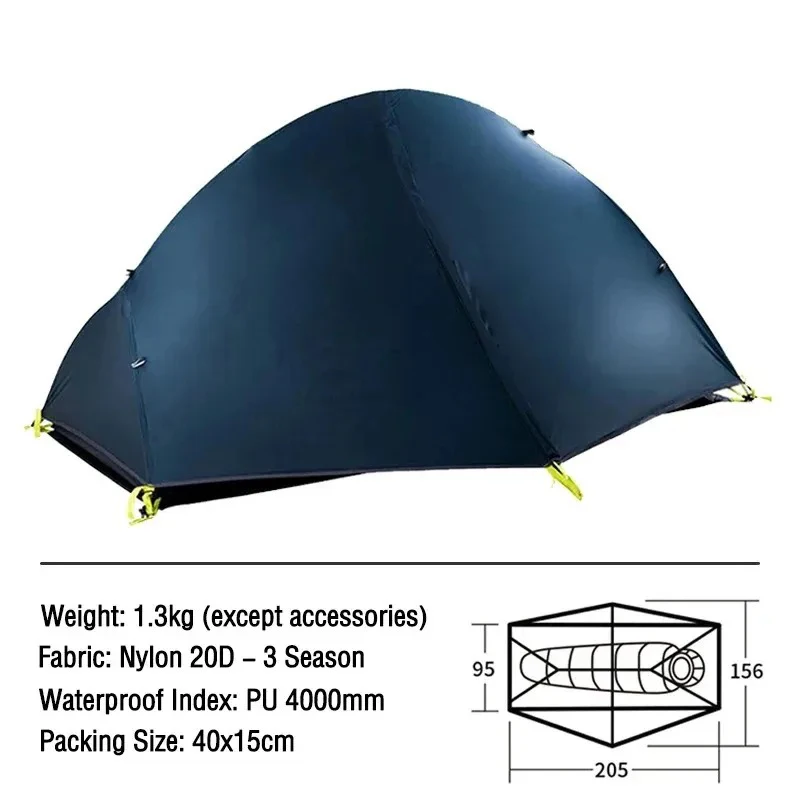 Ultralight 1 Person Backpacking Tent - Image 3