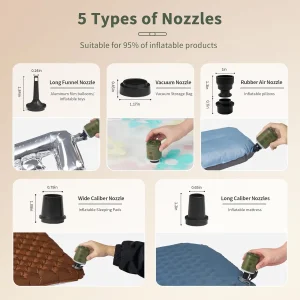 Compact Travel Camping Air Pump - Thumbnail Image 2