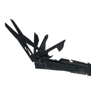 SOG PowerLitre 19 Functions Compact Multitool EDC 5 Inch Lightweight Stainless Steel Multifunctional Pliers W/ Folding Knife Wire Cutter Magnetic Bit Holder Corkscrew For Survival Hiking Home DIY Outdoor Emergency Repair Portable Hand Tools W/ Pocket Clip
