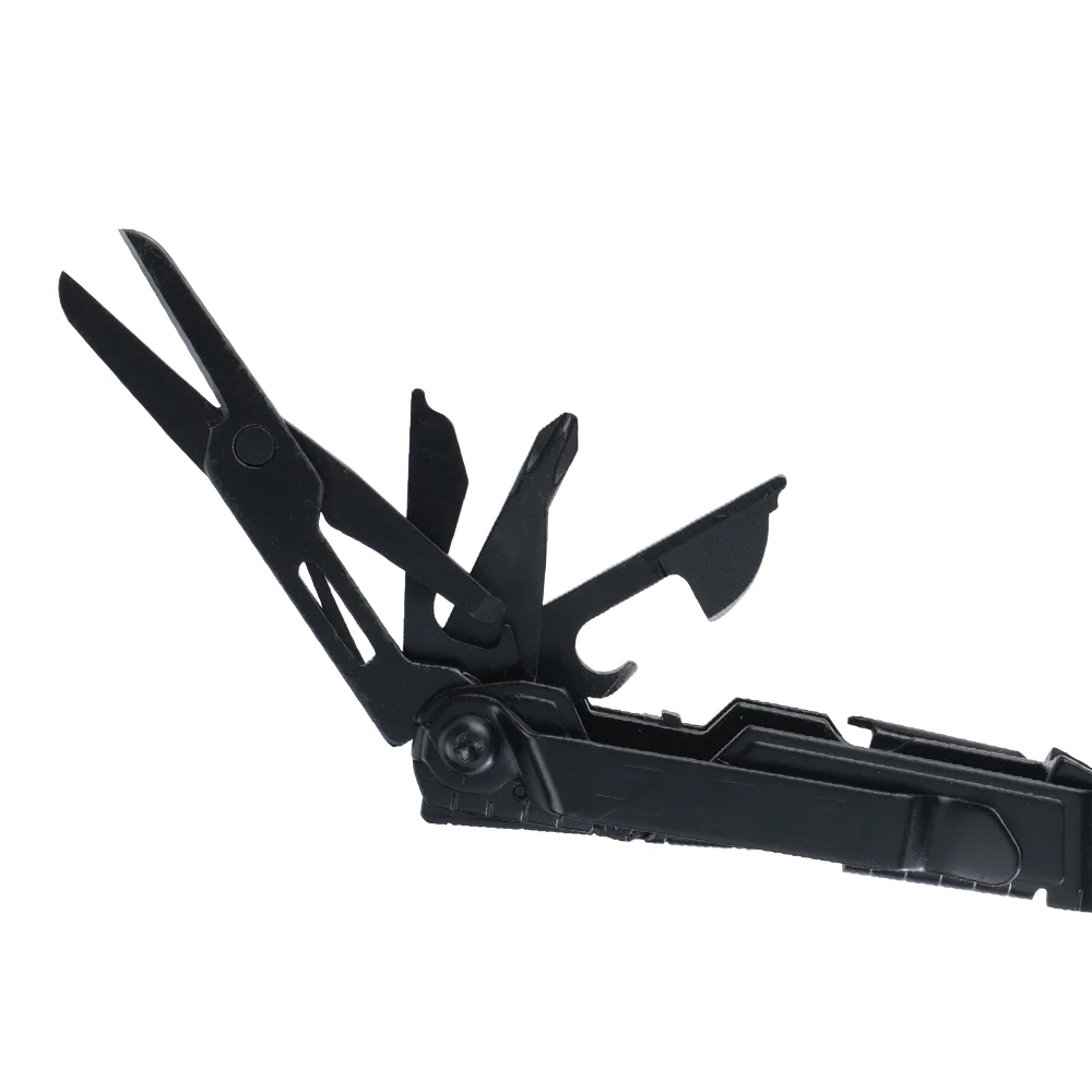 SOG PowerLitre 19 Functions Compact Multitool EDC 5 Inch Lightweight Stainless Steel Multifunctional Pliers W/ Folding Knife Wire Cutter Magnetic Bit Holder Corkscrew For Survival Hiking Home DIY Outdoor Emergency Repair Portable Hand Tools W/ Pocket Clip - Image 1
