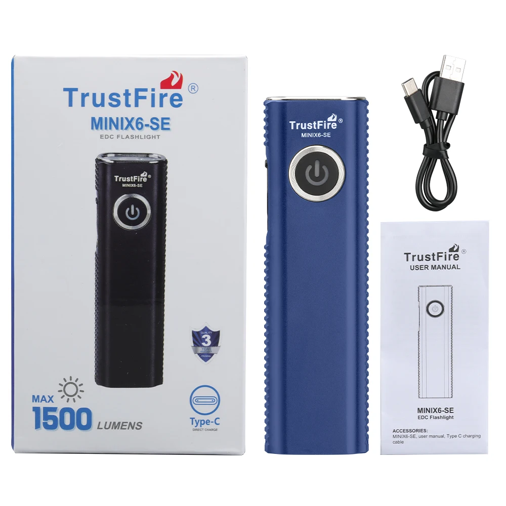 Rechargeable LED Torch with White UV Light - Image 4