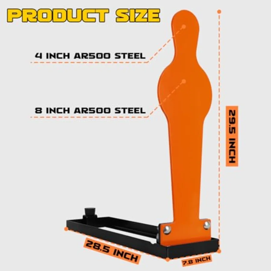 28-Inch Steel Popper Target for Shooting - Image 3