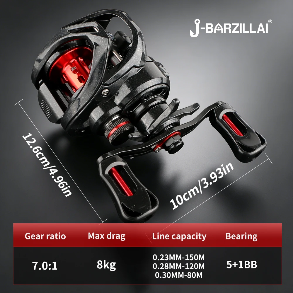 7.0:1 Gear Ratio Baitcasting Reel - Image 3