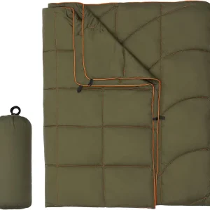 Packable Waterproof Down Alternative Travel Blanket