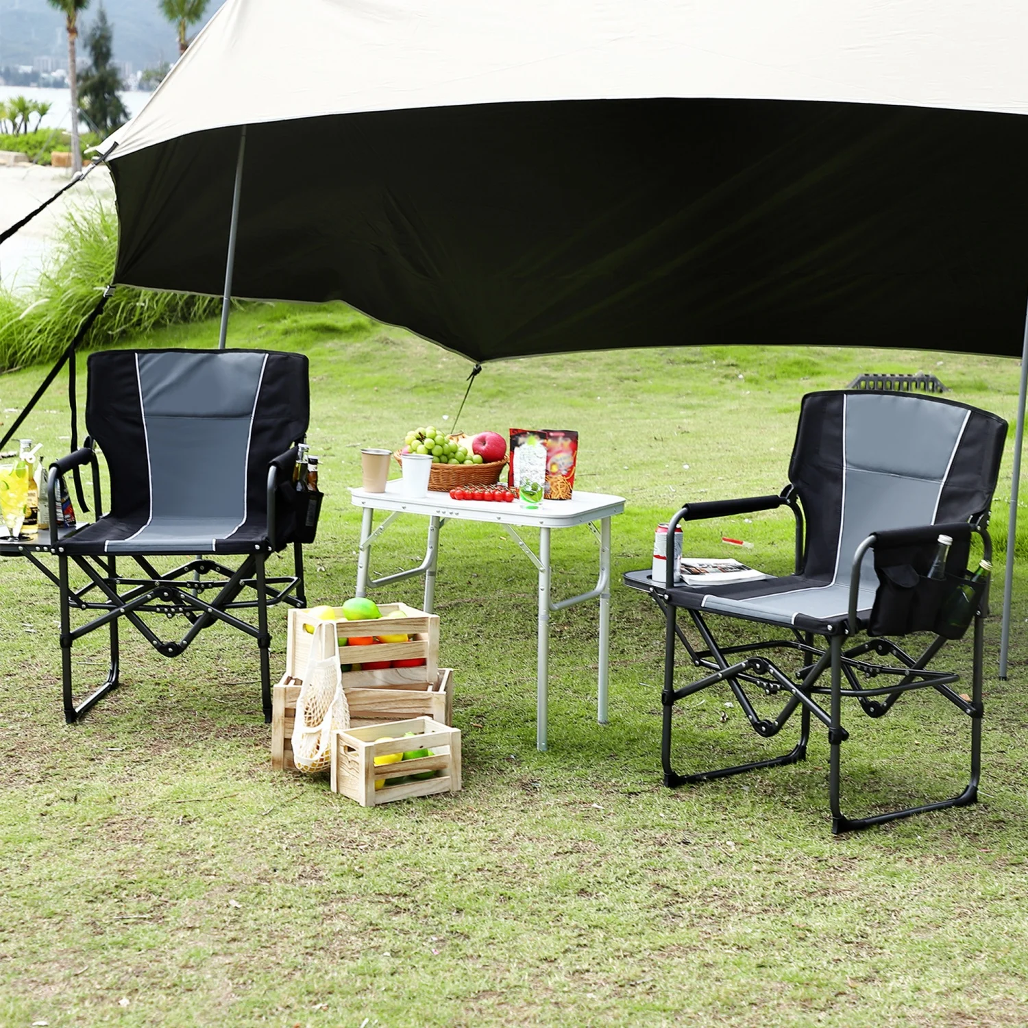 Heavy Duty Oversized Folding Director's Chair - Image 2