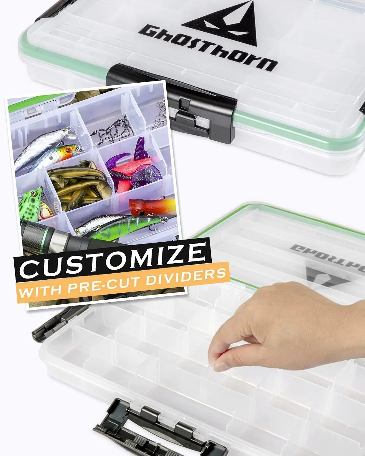 4-Pack Tackle Boxes with Removable Dividers - Image 4
