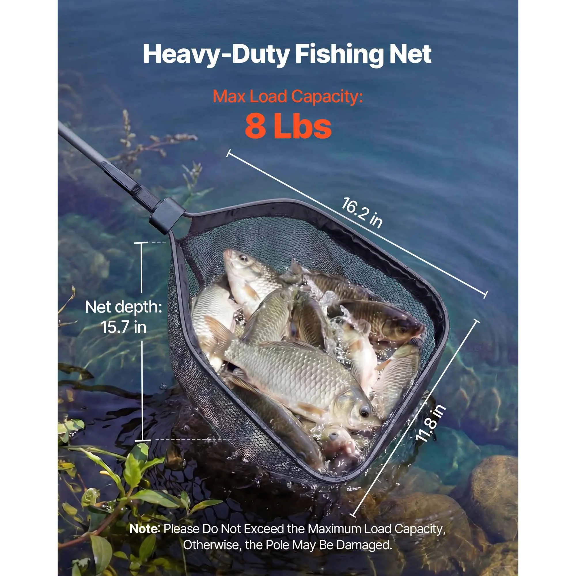 Aluminum Telescopic Fishing Landing Net - Image 3