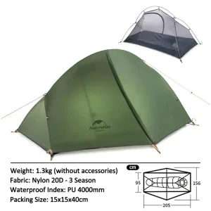 Ultralight 1 Person Backpacking Tent - Thumbnail Image 2