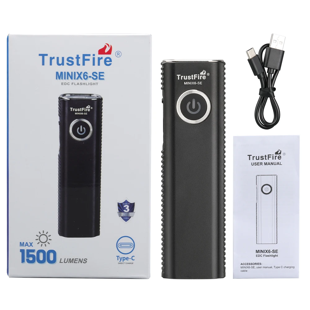 Rechargeable LED Torch with White UV Light - Image 3