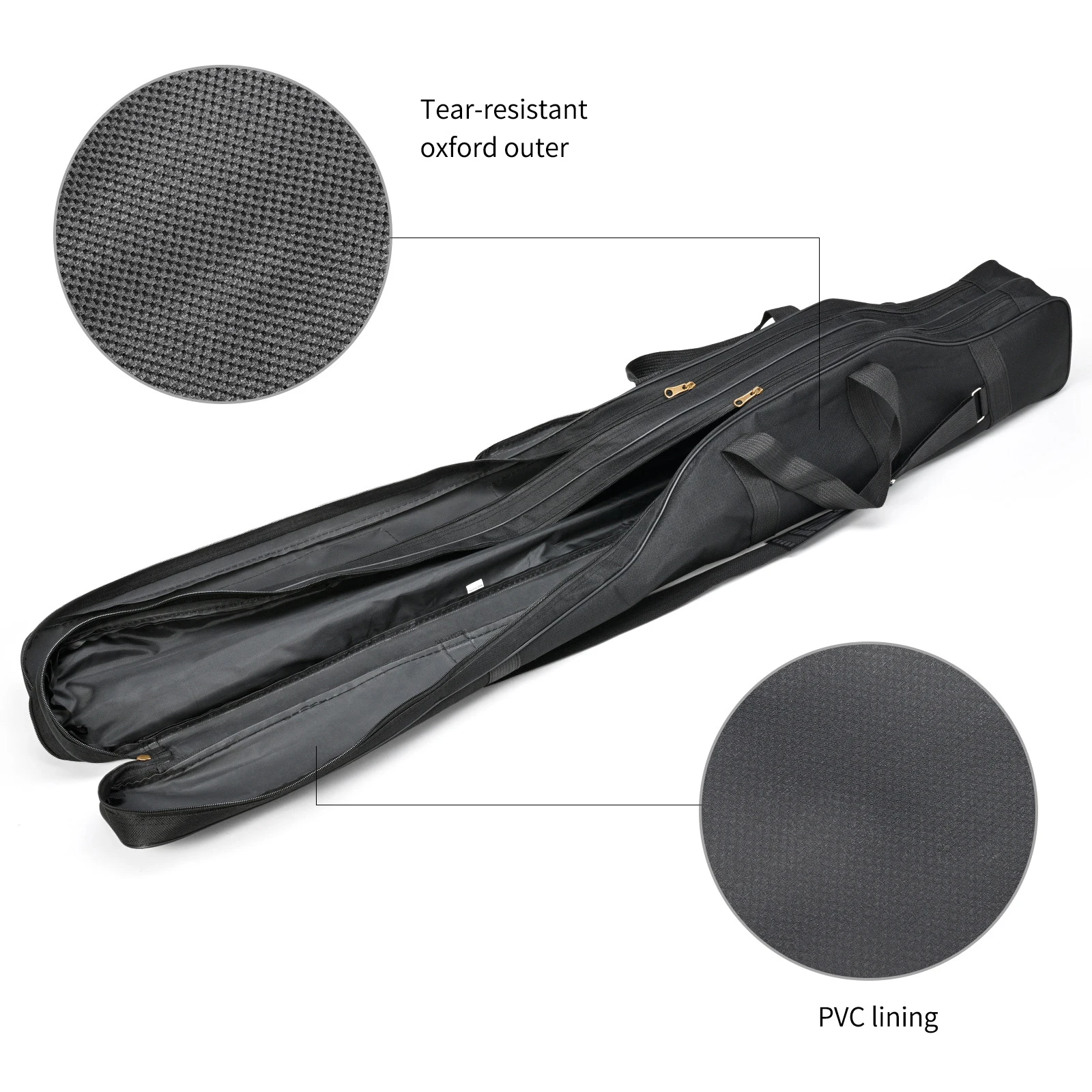 Black 1.5M Fishing Rod Carrying Case - Image 4