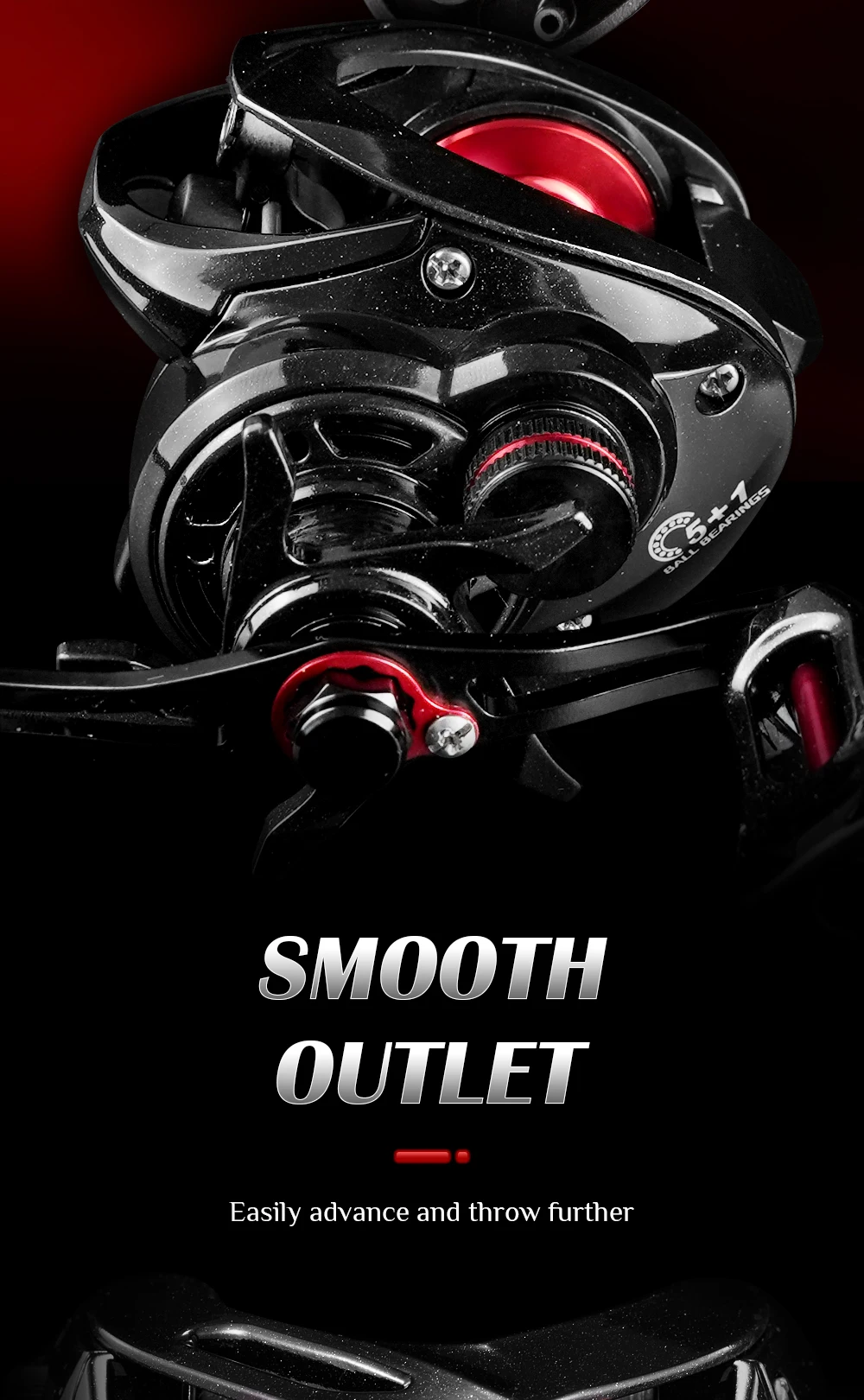 7.0:1 Gear Ratio Baitcasting Reel - Image 6