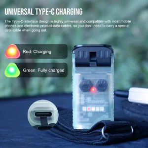 Rechargeable EDC Flashlight with Red & UV Light - Thumbnail Image 4