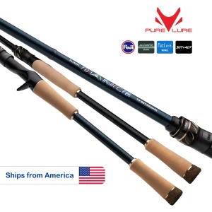 2-Piece Carbon Fiber Spinning Fishing Rod